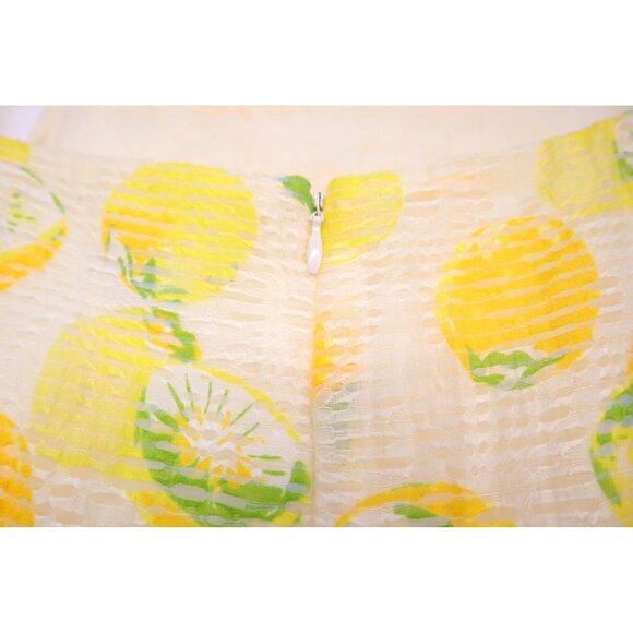 Ann Taylor Petite Lemon Sundress Size 10P Strap Babydoll Fabric Lined Summer - Picture 8 of 9